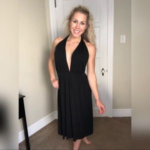 Express Black Halter Top Dress